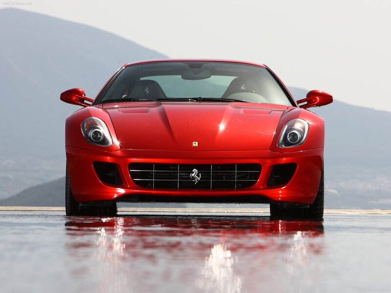 Red Ferrari sports car