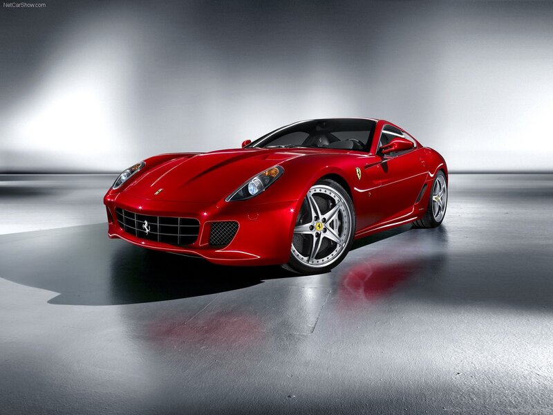 Red Ferrari sports car