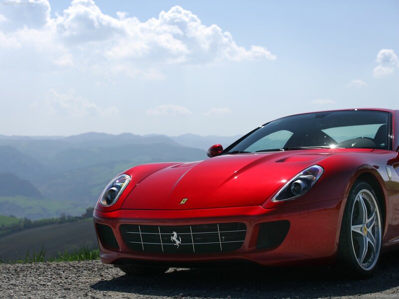 Red Ferrari sports car
