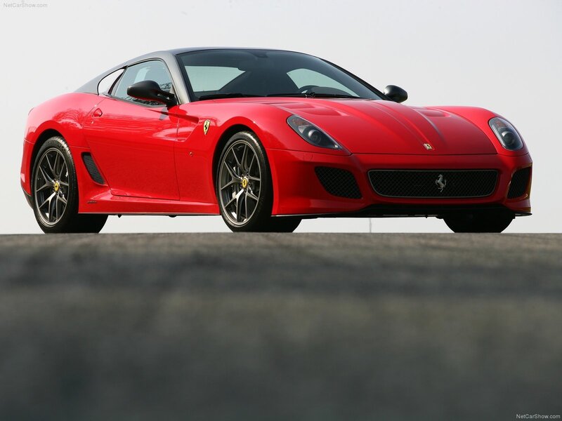 Red Ferrari sports car