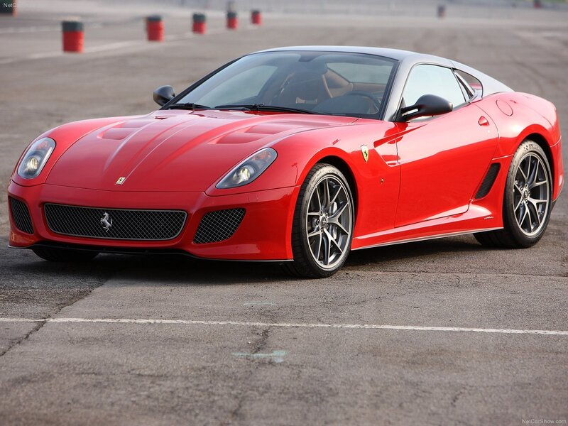 Red Ferrari sports car