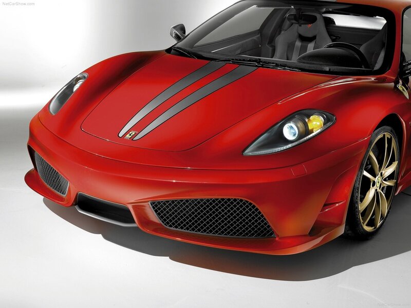 Red Ferrari sports car