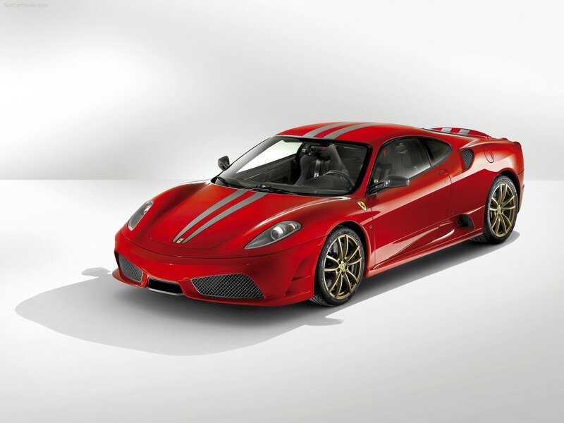 Red Ferrari sports car
