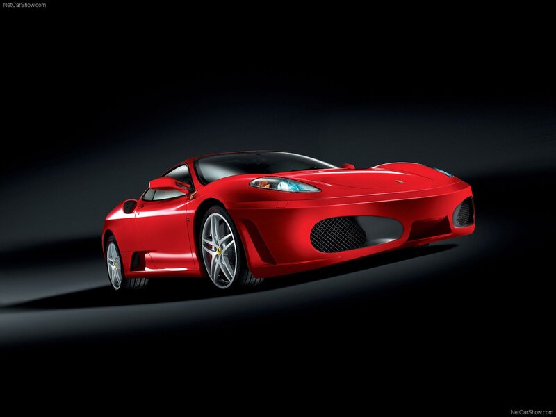 Red Ferrari sports car