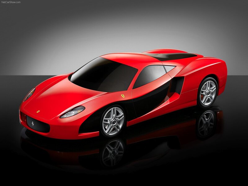 Red Ferrari sports car