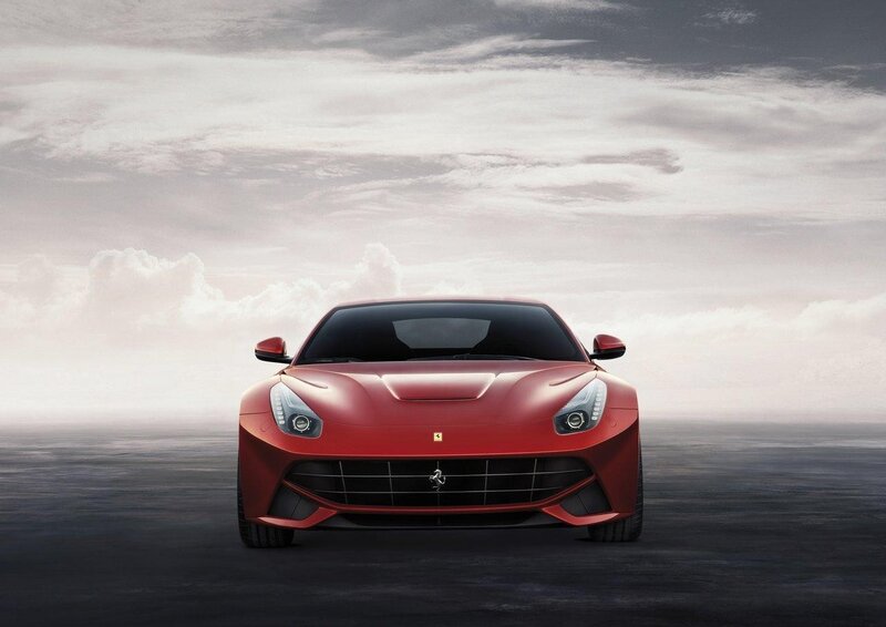 Red Ferrari sports car