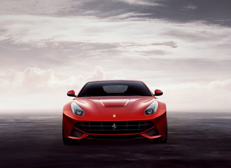 Red Ferrari sports car