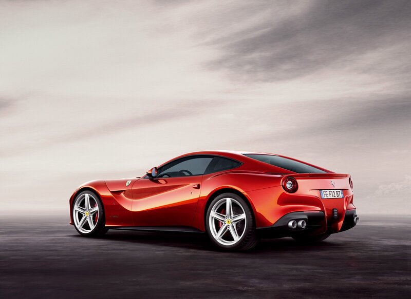 Red Ferrari sports car