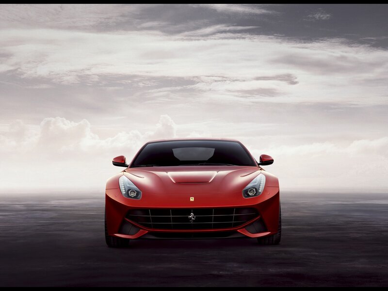 Red Ferrari sports car