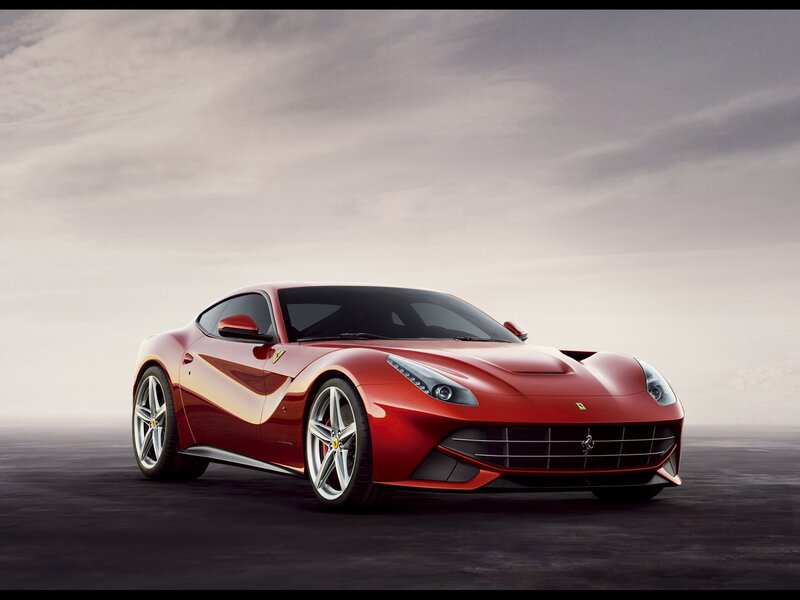 Red Ferrari sports car