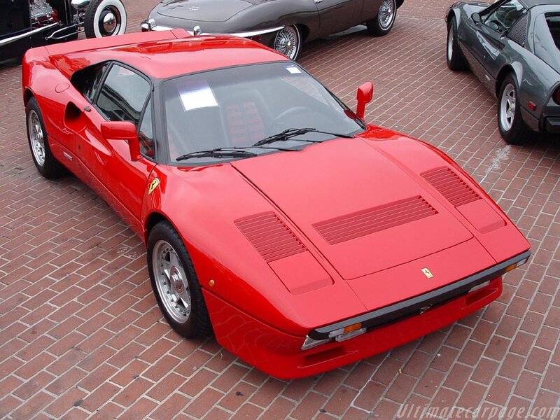 Red Ferrari sports car