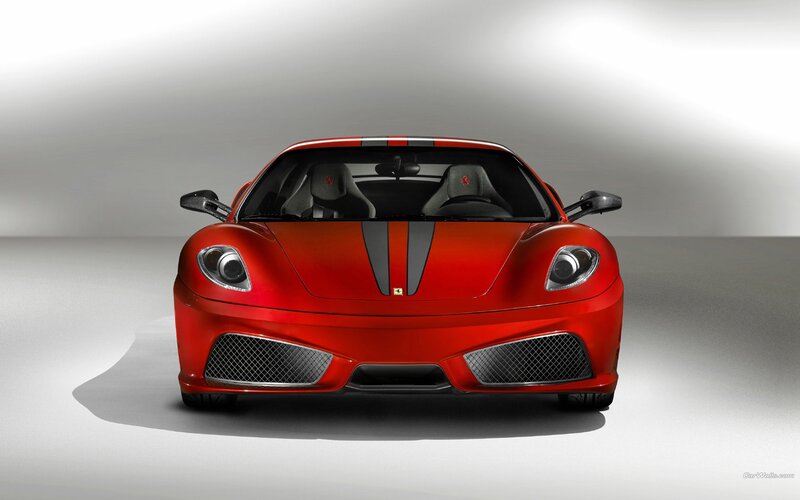red ferrari sports car