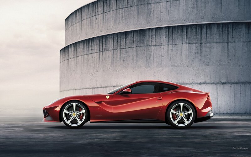 Red Ferrari sports car