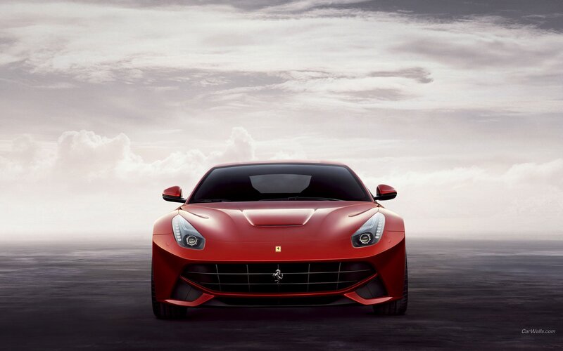 Red Ferrari sports car