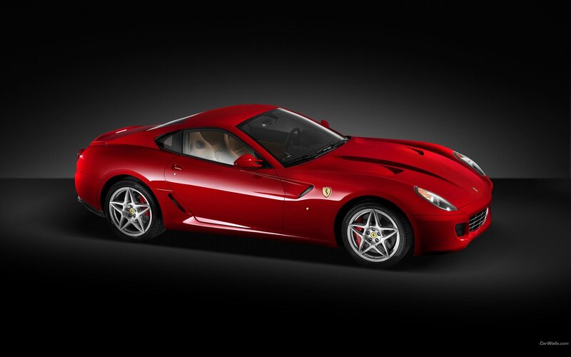 red ferrari sports car