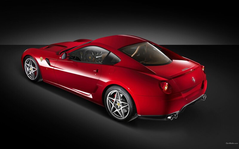 Red Ferrari sports car
