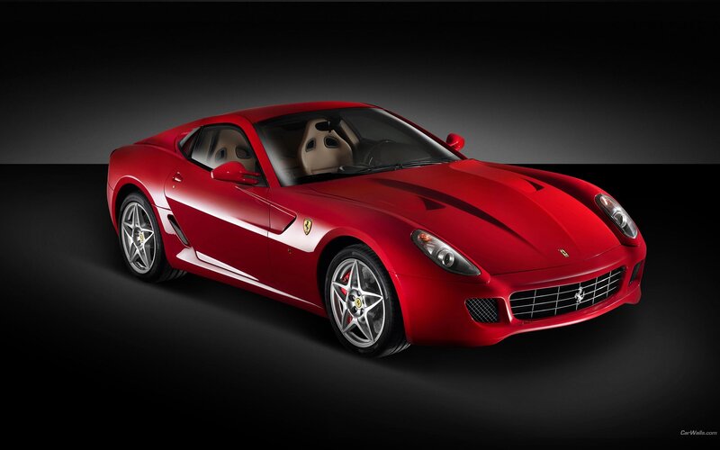 Red Ferrari sports car