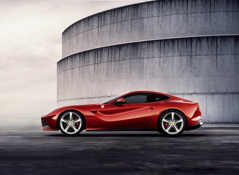 Red Ferrari sports car