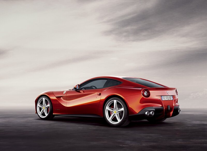 Red Ferrari sports car