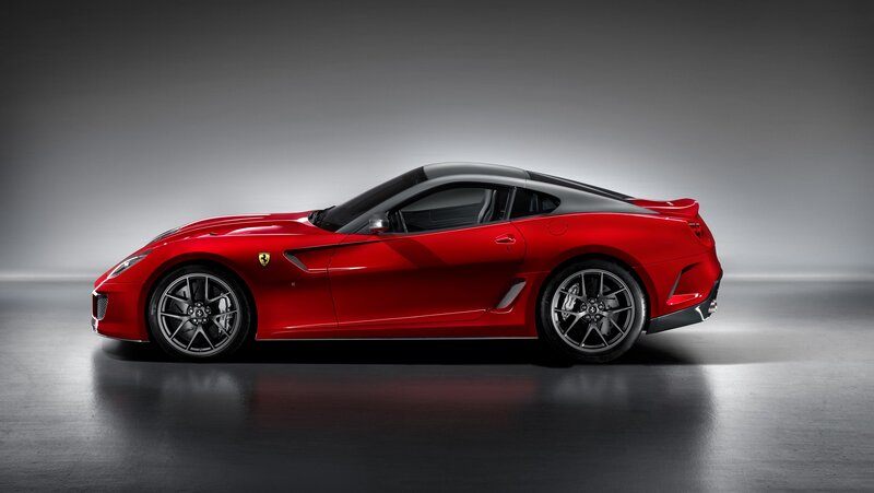 red ferrari sports car