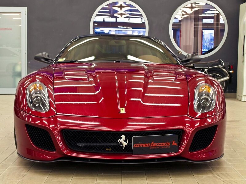 Red Ferrari sports car