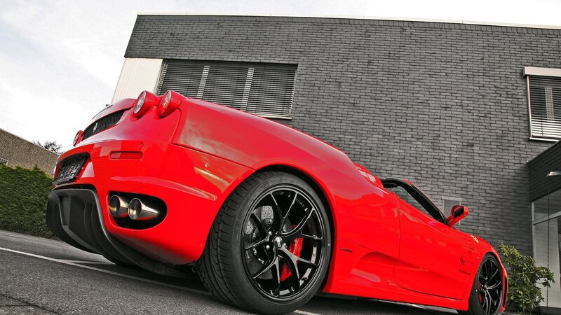 red ferrari sports car