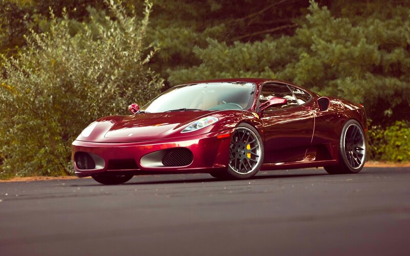 Red Ferrari sports car