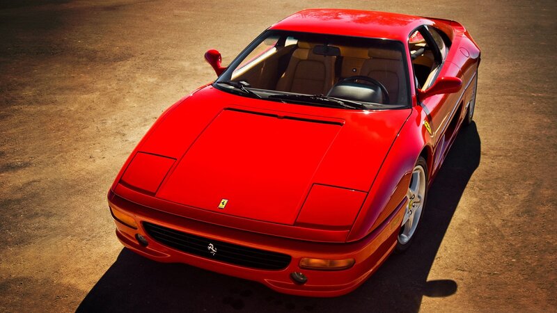 Red Ferrari sports car