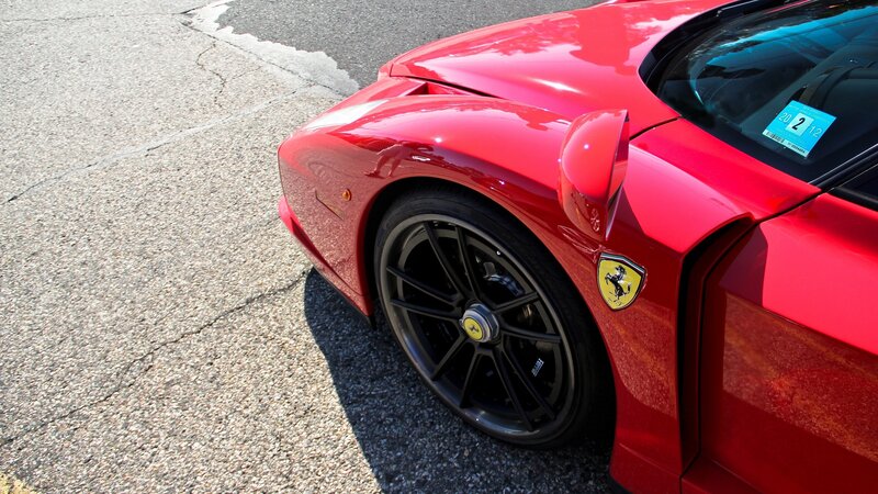 Red Ferrari sports car