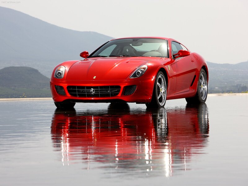 Red Ferrari sports car