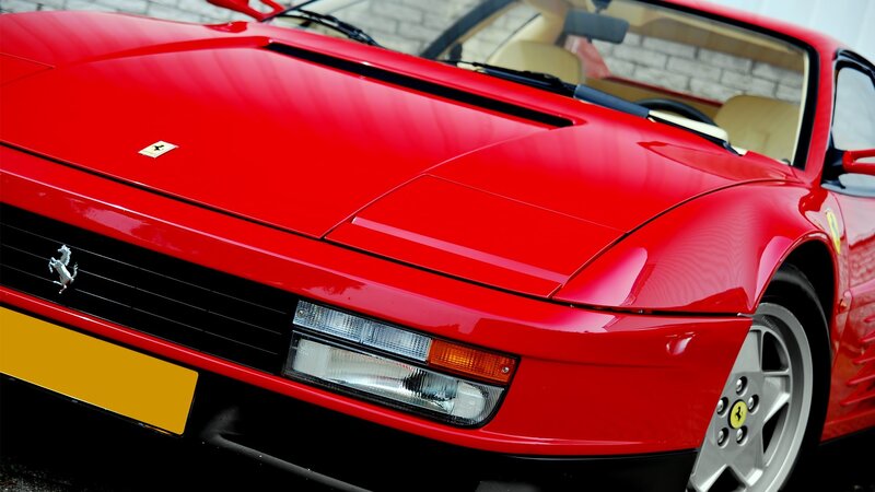 Red Ferrari sports car