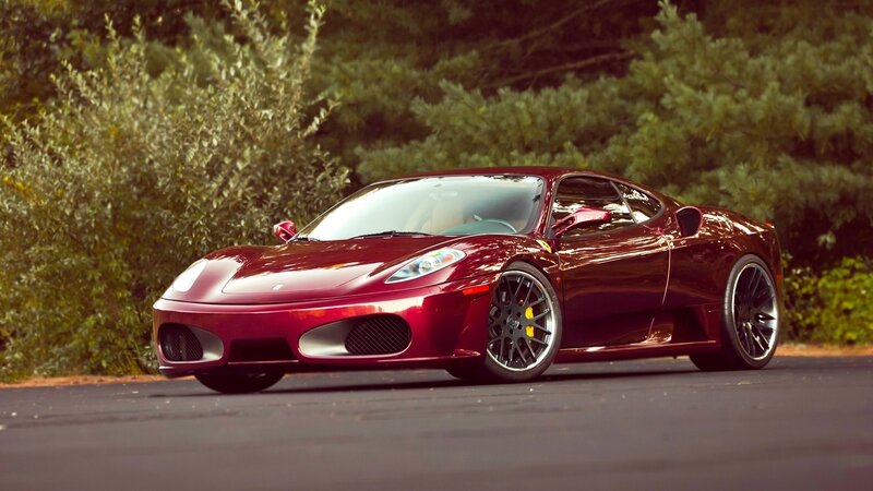 Red Ferrari sports car