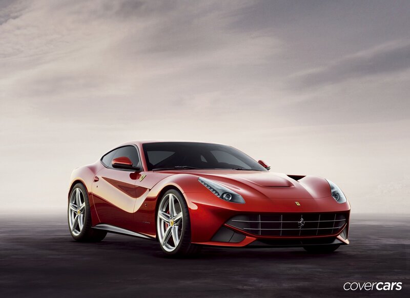 Red Ferrari sports car