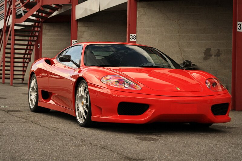 Red Ferrari sports car