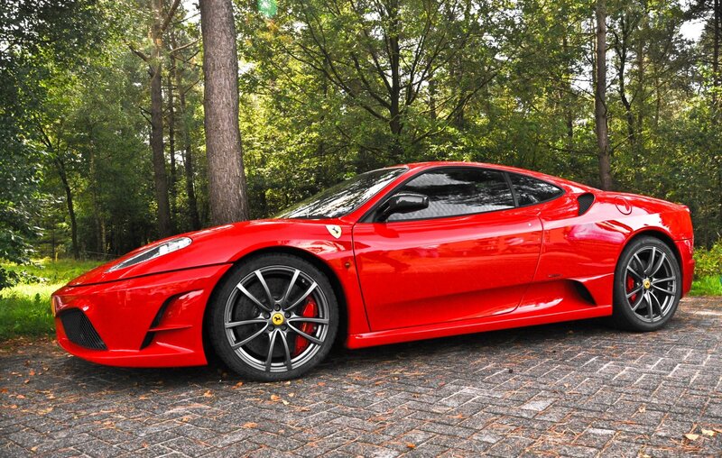Red Ferrari sports car