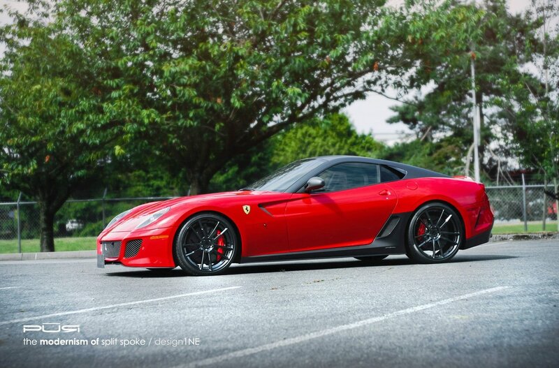 Red Ferrari sports car