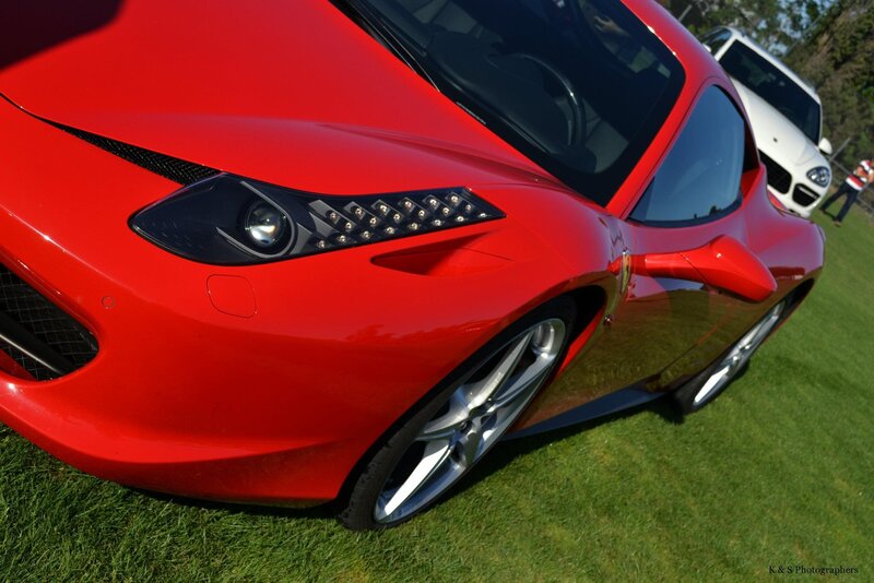 Red Ferrari sports car
