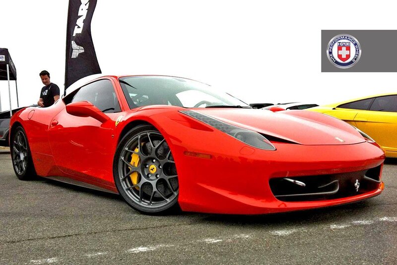 Red Ferrari sports car