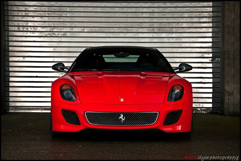 Red Ferrari sports car