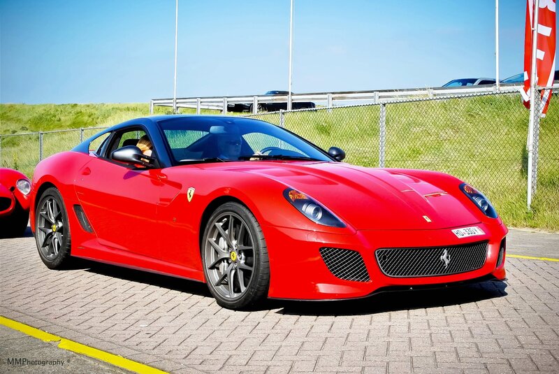 Red Ferrari sports car