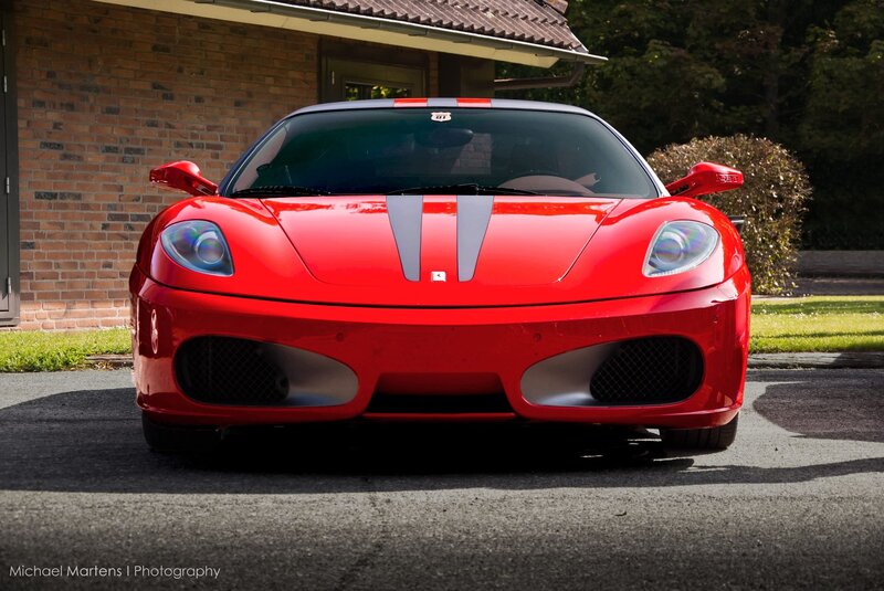 Red Ferrari sports car