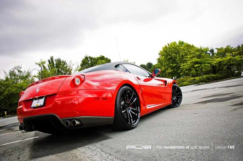 Red Ferrari sports car