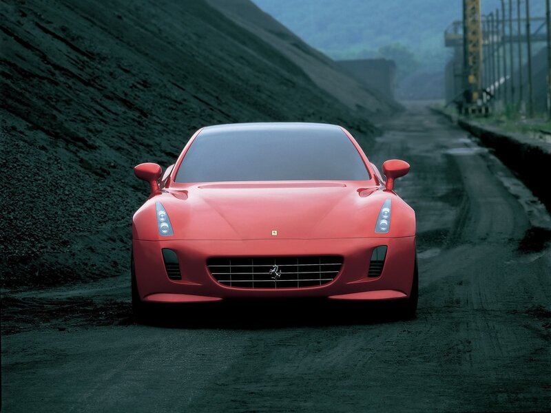 Red Ferrari sports car