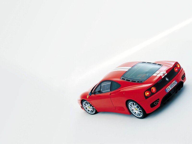 Red Ferrari sports car