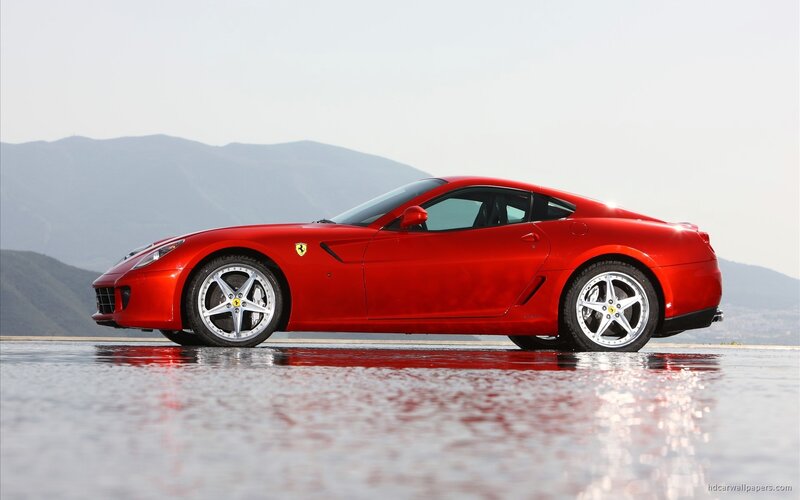Red Ferrari sports car