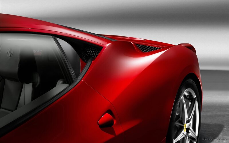 Red Ferrari sports car