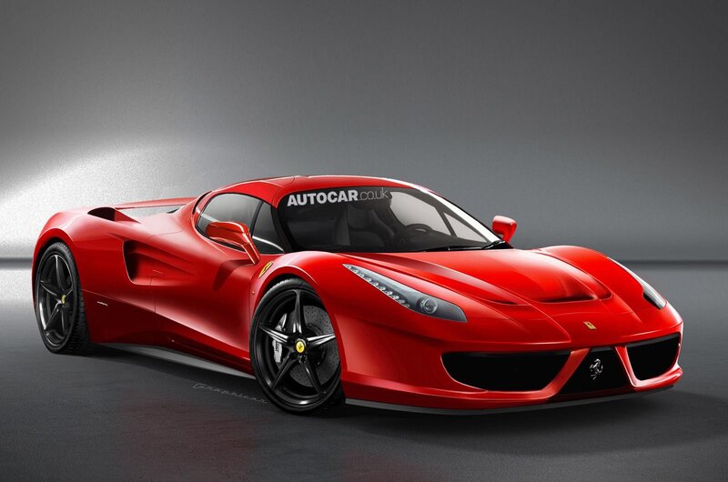 Red Ferrari sports car