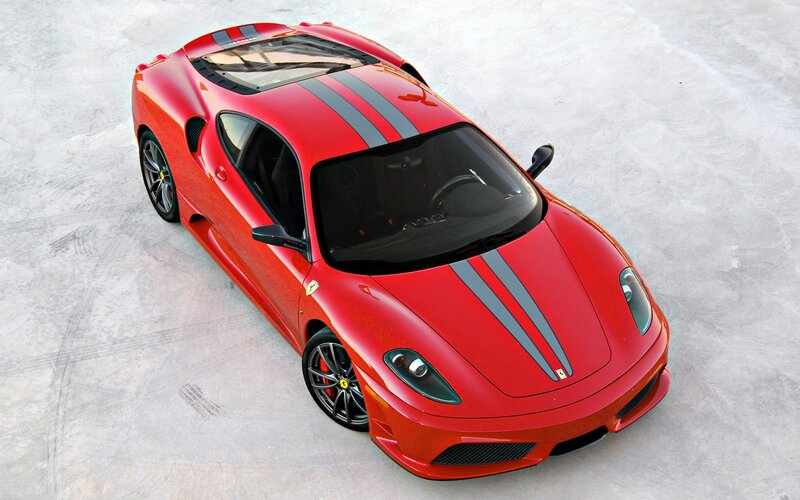 Red Ferrari sports car