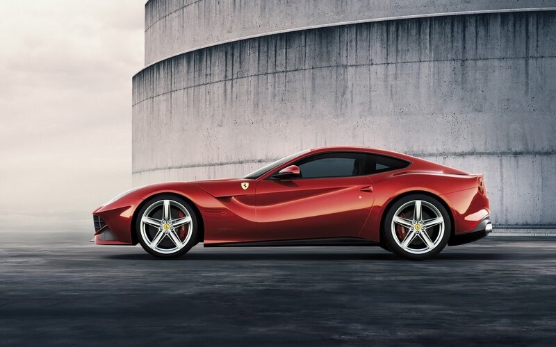Red Ferrari sports car