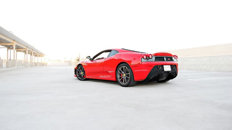 Red Ferrari sports car